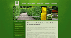 Desktop Screenshot of parcsetjardinsdepicardie.fr